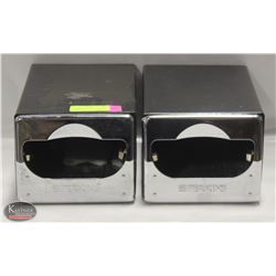 2 PERKINS TABLETOP NAPKIN DISPENSERS