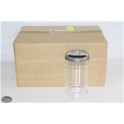 CHEESE OR PEPPER SHAKERS LOT OF 12 NEW