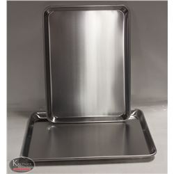 LOT OF 2 - 1/2 SIZE BUN PANS ALUMINUM