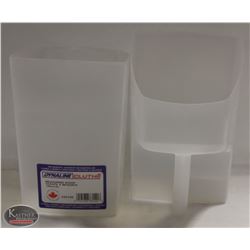 LOT OF TWO 104OZ/3L PLASTIC MEASURING SCOOP