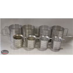 GROUP OF 8 ASSORTED BAKER'S MEASURING SCOOPS