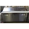 Image 1 : TRUE 3 DOOR S/S REFRIGERATED PREP STATION