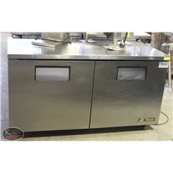 5FT S/S DUAL-DOOR TRUE UNDERCOUNTER REFRIGERATOR