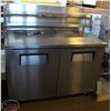 Image 1 : TRUE DUAL-DOOR REFRIGERATED PREP-CABINET W/ MOUNTED