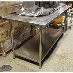 JR 60" X 30" 304 STAINLESS STEEL WORK TABLE
