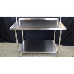 JR 48" X 30" 304 STAINLESS STEEL WORK TABLE