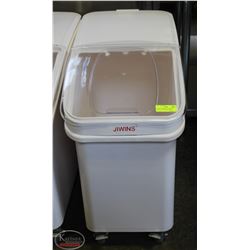 JIWINS COMMERCIAL MOBILE BAKERS INGREDIENT BIN W/