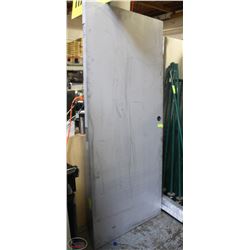 NEW METAL DOOR 35 1/2" X 83, TOP TO HINGE 7 1/2"