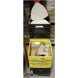 5 CRATES OF ASSORTED DECORATED SERVING DISHWARE