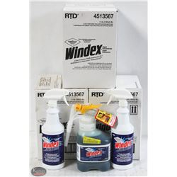 3 CASES OF 1.5L WINDEX SUPER CONCENTRATE GLASS