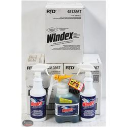 3 CASES OF 1.5L WINDEX SUPER CONCENTRATE GLASS
