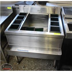 QUEST BAR SINK W/ INSERTS & SPEED RAIL