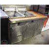 Image 1 : GARLAND DUAL-WELL NATURAL GAS DEEP-FRYER W/ EXTRA