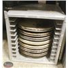 Image 1 : 10 PAN PIZZA HOLDING STACKING BOX WITH SEVEN 18"