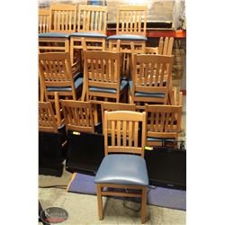 LOT OF 28 RESTAURANT PADDED DINING CHAIRS