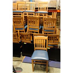 LOT OF 28 RESTAURANT PADDED DINING CHAIRS