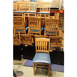 LOT OF 28 RESTAURANT PADDED DINING CHAIRS