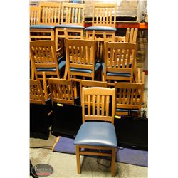 LOT OF 28 RESTAURANT PADDED DINING CHAIRS