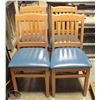 Image 1 : GROUP OF 4 RESTAURANT PADDED DINING CHAIRS