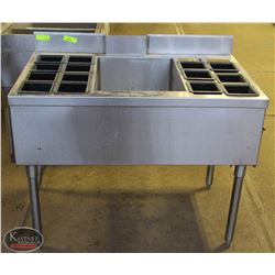 STAINLESS STEEL BAR SINK W/ INSERTS
