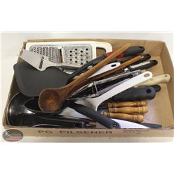 LOT OF MISC RESTAURANT/KITCHEN ITEMS INCL TONGS,