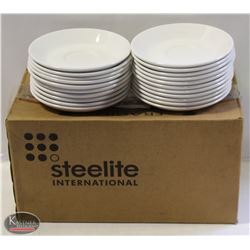 CASE OF NEW STEELITE MONACO SAUCERS (36+)