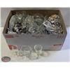 Image 1 : LARGE BOX OF STEMWARE, GLASSES & DESSERT CUPS.