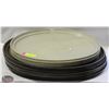Image 1 : STACK OF 16 ASSORTED COMMERCIAL SERVING PLATTERS
