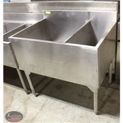 2 COMPARTMENT BAR WELL SINK STAINLESS STEEL
