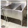 Image 1 : 2 COMPARTMENT BAR WELL SINK STAINLESS STEEL