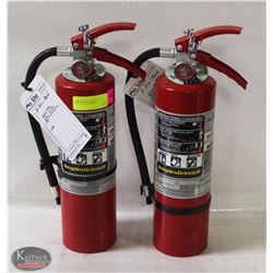 TWO 5LBS SIMPLEX GRINNEL FIRE EXTINGUISHERS