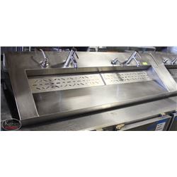 5' DOUBLE SINK /W 2 FAUCETS & 2 SOAP DISPENSERS