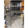 Image 1 : 2 CHROME-WIRE STORAGE RACKS W/ PLASTIC