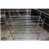 Image 3 : 2 CHROME-WIRE STORAGE RACKS W/ PLASTIC