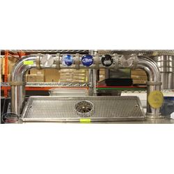 PIPE-STYLE COMMERCIAL 5-HEAD BEER FOUNTAIN TAP