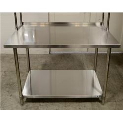 JOHNSON ROSE 48" X 30" STAINLESS STEEL WORK TABLE