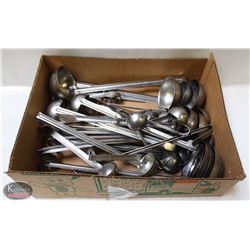 FLAT OF ASSORTED COMMERCIAL KITCHEN LADLES