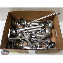 FLAT OF ASSORTED COMMERCIAL KITCHEN LADLES