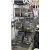Image 1 : 4-TIER CHROME WIRE COMMERCIAL STORAGE RACK ON