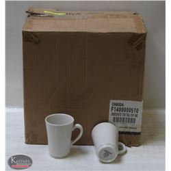 CASE OF ONEIDA UNDECORATED TALL COFFEE CUPS