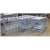 Image 2 : GROUP OF 20 FULL-SIZE COMMERCIAL SHOPPING CARTS W/