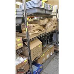 5' COMMERCIAL CHROME-WIRE METRO STORAGE RACK