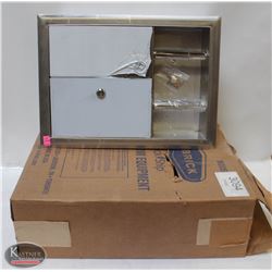LOT OF 2 BOBRICK RECESSED SANITARY NAPKIN DISPOSAL