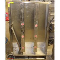 STAINLESS STEEL VERTICAL WALL MOUNT DISPENSER