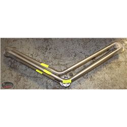 GROUP OF 4 ANGLED BATHROOM BARS / GRAB RAILS