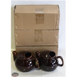 NEW TEAPOT 2 CUP - BROWN - LOT OF 6
