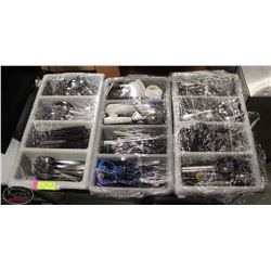 3 CUTLERY TRAYS OF COMMERCIAL SILVERWARE