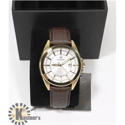 NEW BULOVA MEN'S WATCH W/ DATE IN ORIGINAL BOX