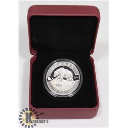 FINE SILVER BEAR COIN