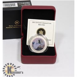 COLOURED COIN BARN OWL